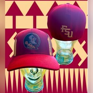 FSU Florida State Seminoles Top of World Stretch Flexfit One-Fit Logo Hat NWOT
